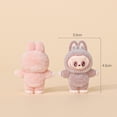 thumbnail image 5 of Figura Labubu serie de dibujos animados Mini flocado exquisita muñeca bonita regalo caja ciega colgante accesorios decoración juguetes Kawaii regalo, 5 of 5
