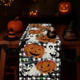 thumbnail image 5 of Halloween Table Runner Ghost Pumpkin Holiday Burlap Table Decoration Indoor Outdoor Home Decor Party Supply 13 x 72 Inch, 5 of 5