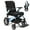 Blue, variant on Zygenair Foldable Aluminum Electric Wheelchair for Adults, 350 lbs Heavy Duty Motorized Power Chair, 30-Mile Range, 500W Brushless Motor, 12° Climb, Dual Batteries, Blue