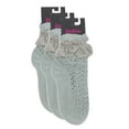 thumbnail image 2 of MeMoi Women's Whimsy Lace Anklet Socks - Womens - Female, One Size, White, 2 of 4