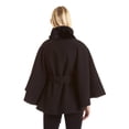 thumbnail image 3 of EXcelled  Women's Plus Faux Wool Belted Cape, 3 of 4