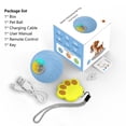 thumbnail image 3 of Remote- ball,Low Toy Ball Two Low Noise Ball Low Ball Cat Two Modes Ball Ball Battery Material Battery Material Modes Low Toy Ball Pet Ball Battery Noise Battery Avoidance Ball Remote-, 3 of 7