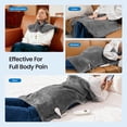 thumbnail image 5 of RENPHO "24x37" Shoulder Heating Pad for Back Pain Relief, Electric Large Heating Pad for Neck & Wrap with 6 Heat Settings & Auto Shut-Off, Birthday Gifts for Women Men, Grey, 5 of 13