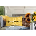 thumbnail image 5 of Hello Sunshine Pillow Cover Farmhouse Yellow Lumbar Pillow Cover Spring Summer Decorations Cushion Case for Sofa Couch Polyester Linen 12x20 Inches, 5 of 6