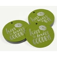 thumbnail image 3 of Inkdotpot Pack Of 100 Real Silver Foil Paper Tags Kiss The Miss Goodbye Bridal Shower Favor Hang Tags, 3 of 6