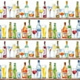 thumbnail image 1 of Ensemble de 4 Serviettes de Table Taille Déjeuner Vin Vin et Plus Motif Vin, 1 of 1