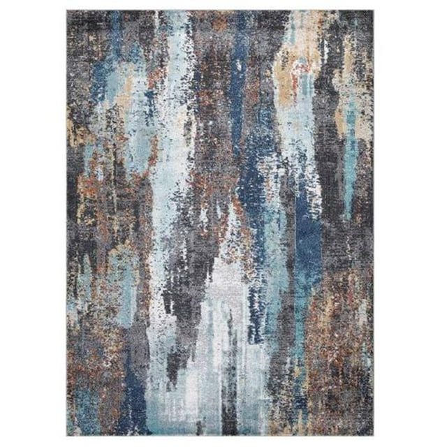 Concard Global Trading 73116 7 x 9 ft. Victoria Abstract Area Rug, Multi-color