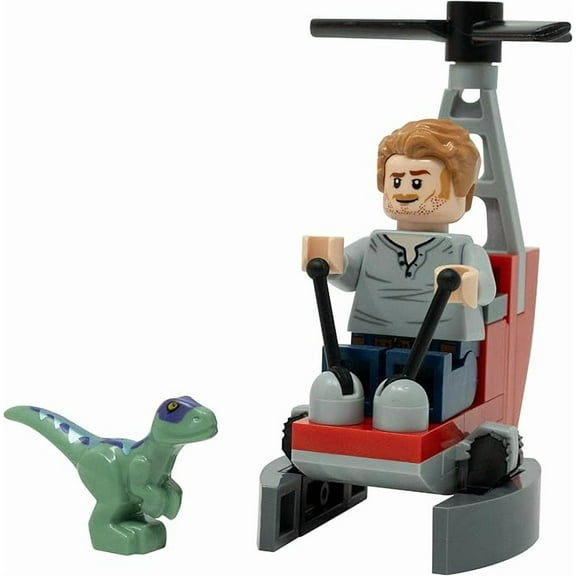 LEGO Jurassic World: Owen with Helicopter and Baby Raptor