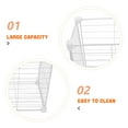 thumbnail image 6 of LOLIPPYY Stackable Wire Basket Freezer Bin with Breathable Iron Design for Vegetable Storage 1 Piece, 6 of 7
