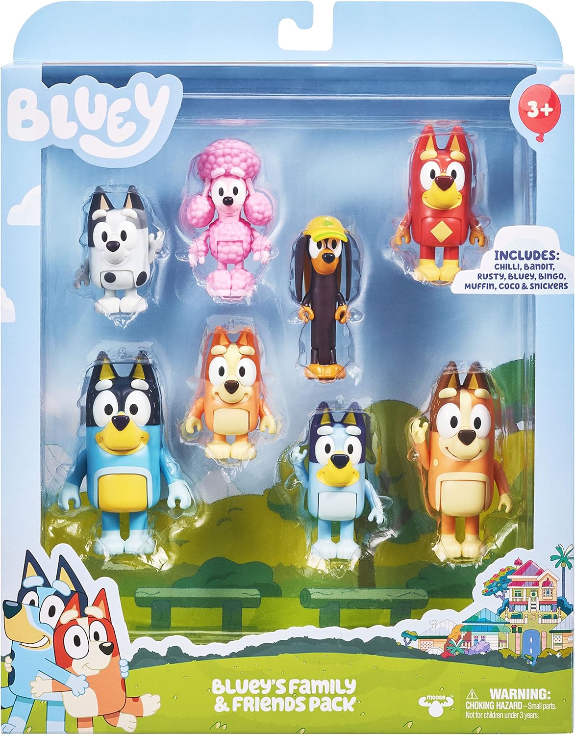 Bluey - BLUEY 8 FIGURE MULTIPACK - (90128)