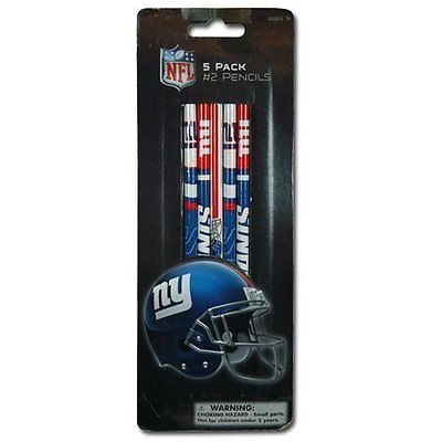 NFL Team Lot de 5 Accessoires de Fête de Crayons (New York Giants)