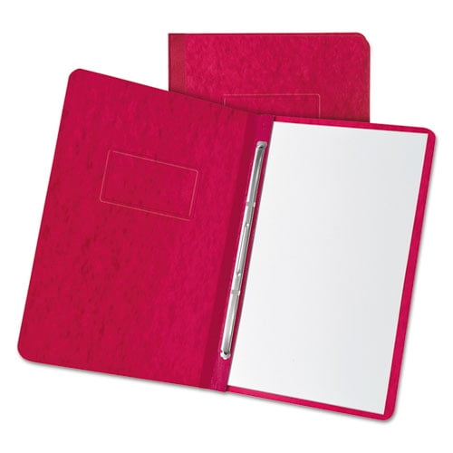 Heavyweight Pressguard And Pressboard Report Cover W/reinforced Side Hinge, 2-Prong Fastener, 3" Cap, 8.5 X 11, Executive Red | Bundle of 10 Each