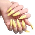 thumbnail image 1 of 1 Set False Nails Wear-resistant Fashionable Classic Trend Different Colors Exquisite Appearance Distinctive Fake Accessories SM17-2249 Yellow, 1 of 4