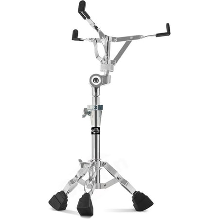 Heavy-Duty Snare Drum Stand by Griffin | Premium Double Braced Percussion Hardware Kit |Weight Mount for Snares, Tom Drums & Practice Pad | Adjustable Height & Tilting Gear Clamp Style Basket Holder