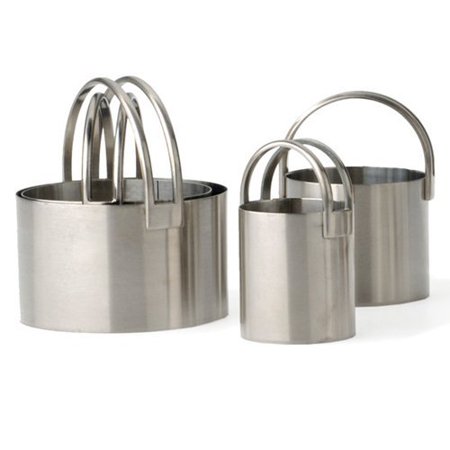 RSVP International - Stainless Steel Biscuit/Cookie Cutter Set (Pack of 4)