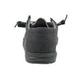 thumbnail image 3 of Hey Dude Men's Wally L Canvas Loafers Black Cotton Canvas Textile Memory Foam 14 US M / EU 47, 3 of 4