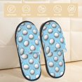 thumbnail image 2 of Slippers for Women/Men - Golf Balls 1 Soft Plush Warm Slip-on Slippers House Slippers Indoor House Shoes, 2 of 7