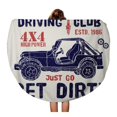 thumbnail image 1 of KDAGR 60 inch Round Beach Towel Blanket 4Wd Offroad Driving Club SUV Car Graphics 4X4 Auto Travel Circle Circular Towels Mat Tapestry Beach Throw, 1 of 2