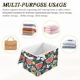 thumbnail image 7 of 16.5x12.6x11.8in Foldable Flip-Top Storage Bin, Dustproof Magic Tape Closure, Ideal for Home & Toy Organization，Watermelon, 7 of 7
