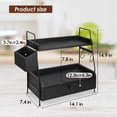 thumbnail image 4 of Coffee Station Organizer for Kitchen Counter - Countertop Coffee Bar Accessories Organizer with Condiment Storage, Cup Lid Holder & Shelf, 4 of 5