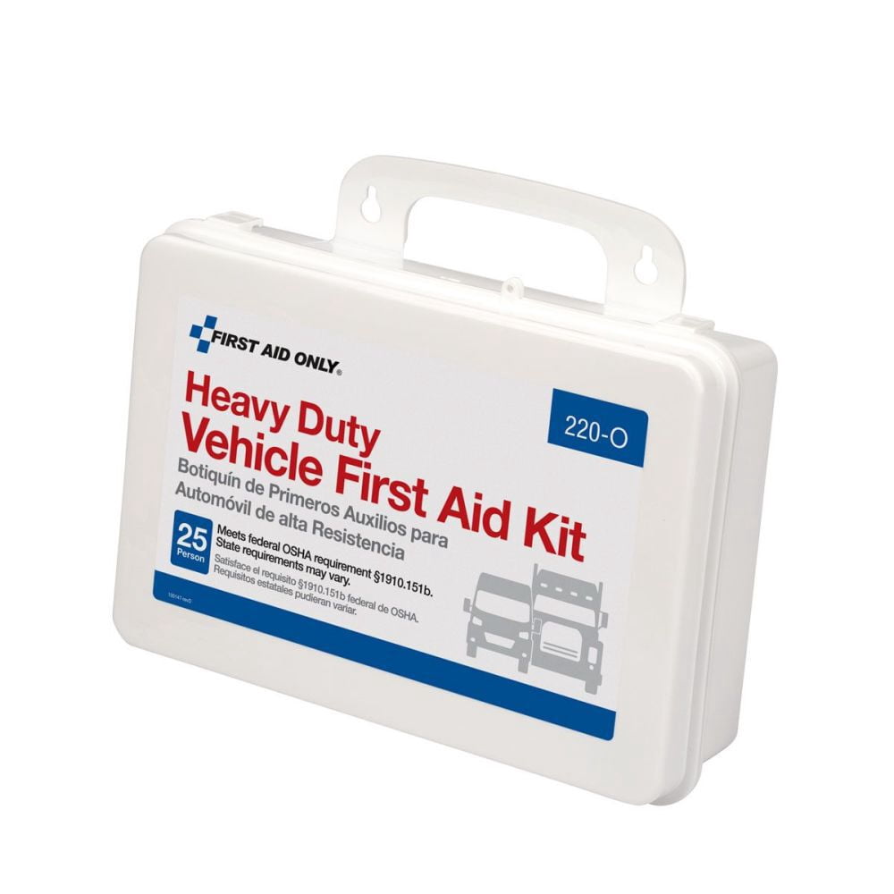 First Aid Only 220-O 25 Person Vehicle First Aid Kit, Plastic Case