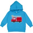 thumbnail image 2 of Inktastic Red Firefighter Fire Truck Toddler Hoodie, 2 of 4