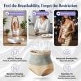 thumbnail image 5 of Moringa & Berberine 4-in-1 Micro-Particle Sculpting Workout Shorts for Women, High Waisted Compression Shorts, 5 of 9