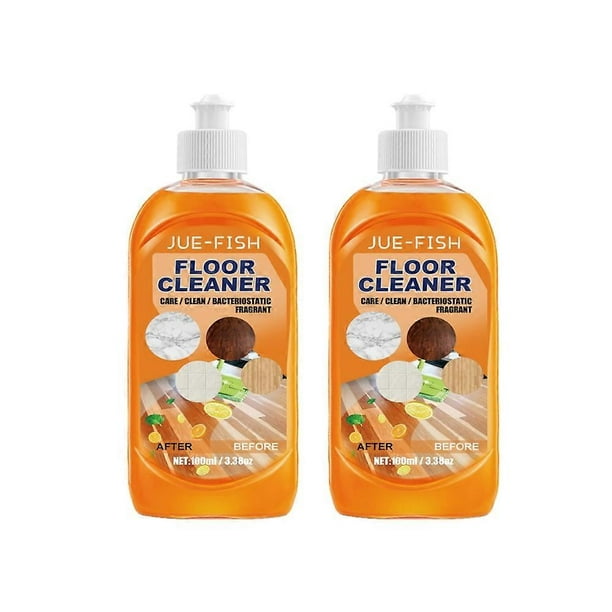 1-3X 100ml Jue-Fish Powerful Decontamination Floor Cleaner Wood Floor Tile Cleaner