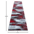 thumbnail image 3 of Flash Furniture Rylan Rectangular Contemporary Grey, Red Area Rug, 2' x 10', 3 of 6