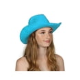 thumbnail image 1 of TopHeadwear Chapeau de Cowboy à Paillettes et Sequins, Turquoise, 1 of 2