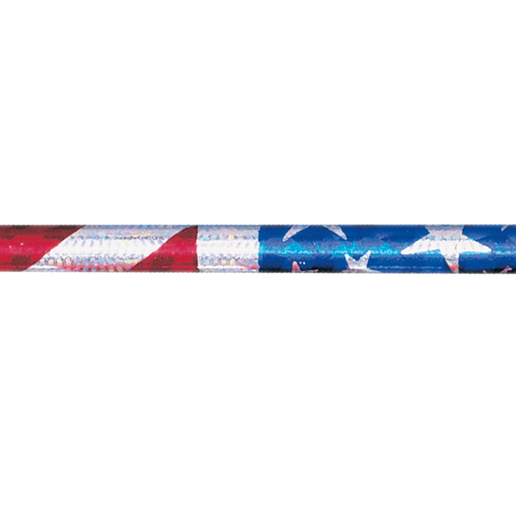 Moon Products Stars & Stripes Glitz Pencils, 12 Per Pack, 12 Packs