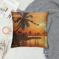 thumbnail image 2 of Throw Pillow Cover Santa Ride Claus Rides Past The Full Moon Over  Pillowcase Home Decorative Square Pillow Case Cushion Cover, 2 of 5