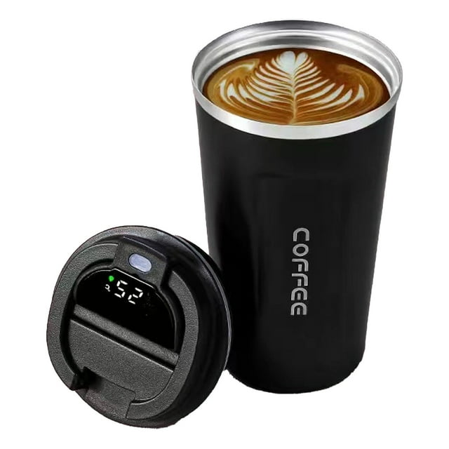 Taza de café con pantalla de temperatura, pantalla de temperatura inteligente Aislamiento de café Taza de café Pantalla de temperatura Taza de café Eficiencia óptima
