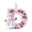 D, variant on Acrylic Letter Christmas Ornament Pink Snowman Monogram Hanging Decoration with Initial for Xmas Tree Gift for Friends (3.15In)