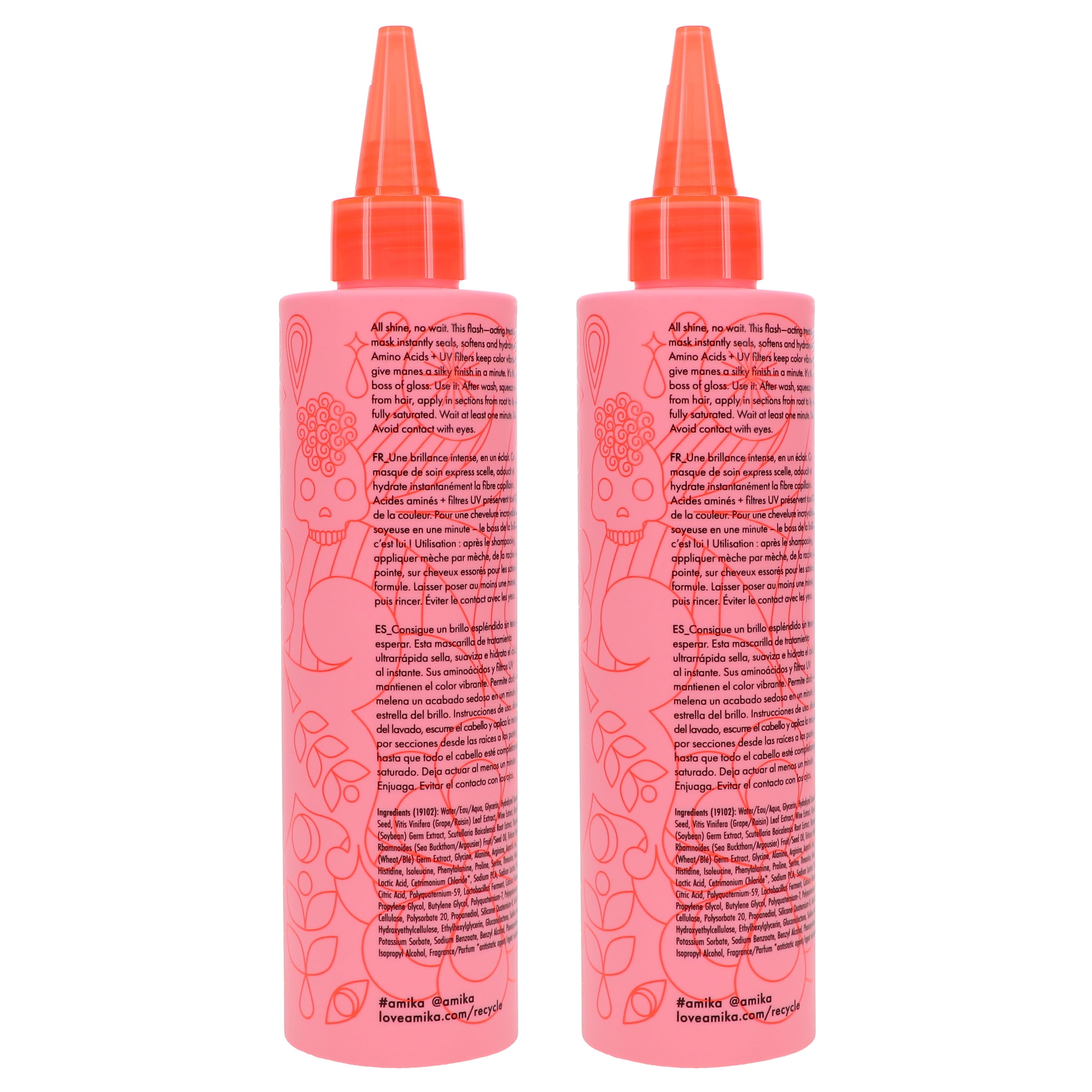 Amika Flash Instant Shine Mask 6.7 oz 2 Pack