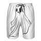 thumbnail image 3 of Balery Cute Ghost Simple Drawing Traje de Baño Estilo Hawaiano para Hombre, Shorts de Secado Rápido con Bolsillos-Medium, 3 of 6