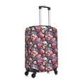 thumbnail image 3 of Balery Luggage Cover Skull Blue Flower Print Suitcase Covers for Luggage Elastic Washable Suitcase Protector Fits 18-32 Inch Luggage-X-Large, 3 of 9