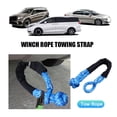 thumbnail image 2 of Car Trailer Tape Rope 38000 Pound Soft Shackle Synthetic U-shaped Hook Wear-resistant Off Road Hook Winch Rope For ATV UTV SUV ,Easy to Carry, 2 of 7