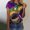 2-Multicolor, variant on REORIAFEE 2025 Mardi Gras Shirts Mask Prints Short Sleeve Shirts Crew Neck Carnival Fancy Tees Theme Party Fashion Tops Loose Blouse Multicolor L