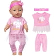 6 Sets Doll Clothes and Accessories Play Set for 43cm / 17inch New Born