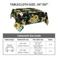 thumbnail image 7 of Wukai Sunflower Skull Boho Waterproof Tablecloth for Kitchen Dining, Fits Square Tables for 2-4 Seats -54"x54", 7 of 7