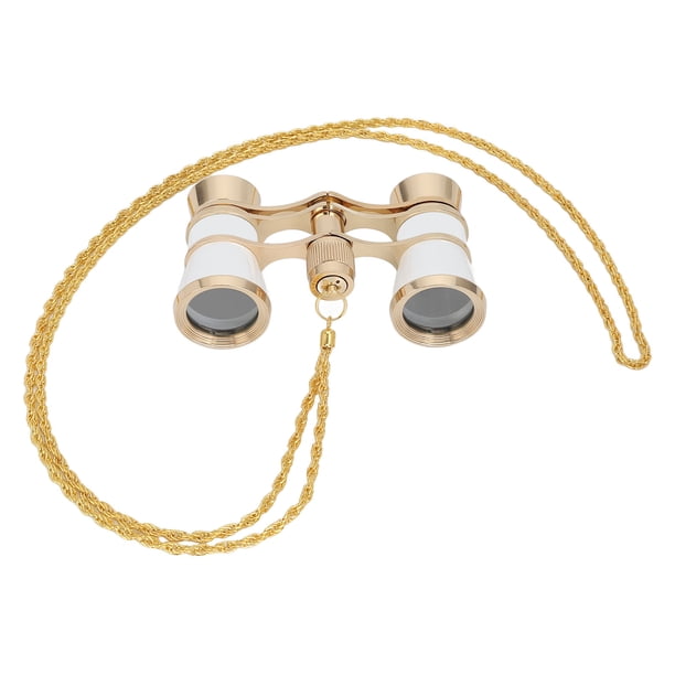 Binoculares De ópera 3X25, Binoculares De Gafas Para Ver El Paisaje Claramente Con Cadena Para Conciertos