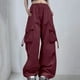 thumbnail image 1 of WILLBEST Pantalones Casuales elegantes para Mujer, Pantalones Cargo de Cintura Alta, Pantalones Holgados de Corte Relajado con Bolsillos para Mayor Comodidad y Versatilidad a Diario. XXXL, 1 of 3