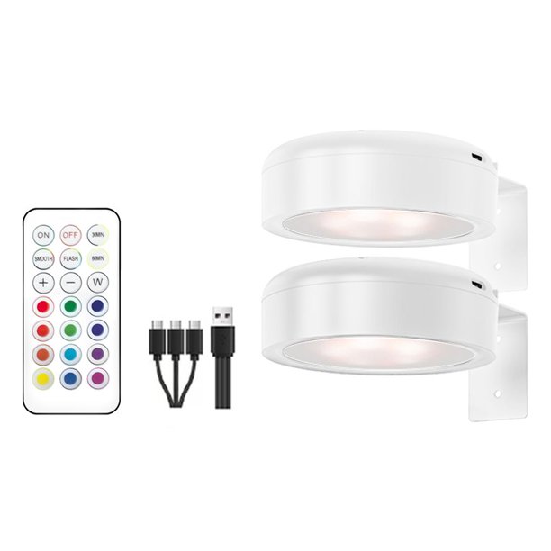 Luces 2/3 PCS Imagen para LED Recargable Pared Con Control Remoto (H)