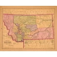 thumbnail image 2 of Crowell 24x20 White Modern Wood Framed Museum Art Print Titled - Montana - Crowell 1890, 2 of 4