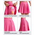 thumbnail image 2 of G4Free Pleated Women's Tennis Skirts Flowy Golf Skorts High Waisted Soft Athletic A Line Built-in Shorts with 2-Way Pockets, 2 of 7