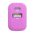 thumbnail image 6 of Powertek Ultra 20W USB-C PD + 18W USB-A Wall Charger, Pink, Dual Port Fast Charging Adapter, Charge Two Devices, 6 of 6