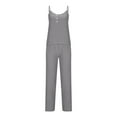 thumbnail image 4 of Njoeus Matching Pj Set Women, Women Sets 2 Piece Outfits Women's Fashion 2 Piece Cotton Linen Lounge Outfits Sleepwear Sleeveless Spaghetti Strap Tank Top Pants Set Sexy Pajama Set for Women Clearance, 4 of 6