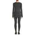 thumbnail image 3 of ClimateRight by Cuddl Duds Women's Stretch Fleece Long Sleeve Crew Neck Top & Legging Base Layer Set, Sizes XS to 4XL, 3 of 4