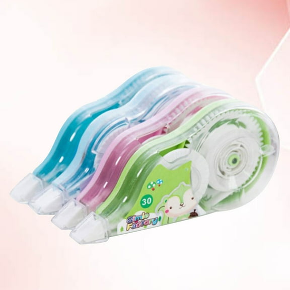 GOOHOCHY 4 Pcs Alteration Tape Correct Thin Double Sided Back Pupils